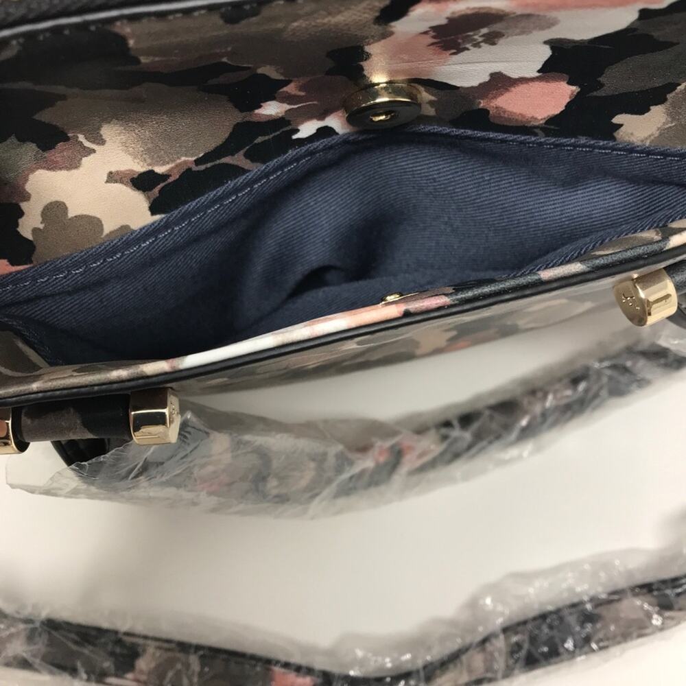 French Connection NWT Camo Floral Shoulder Bag Devin Satchel Purse - Picture 6 of 12